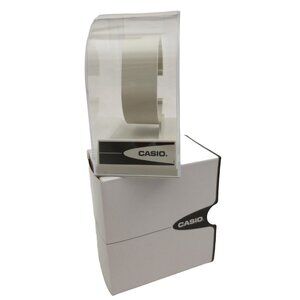 Casio Vintage Men's Watch Box Clear Plastic Display Stand Storage Case